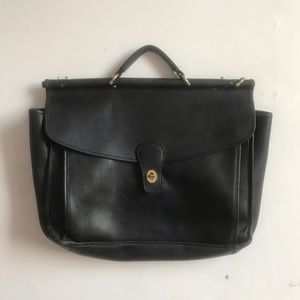 Leather briefcase bag